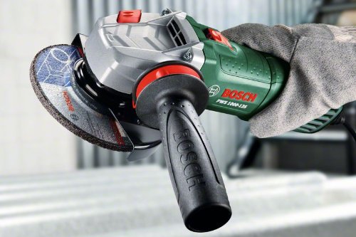 Bosch DIY Winkelschleifer PWS 1000-125, Handgriff, Schutzhaube, Koffer (1000 W, Leerlaufdrehzahl: 11.000 min-1, Schleifscheiben-Ø: 125 mm) - 4