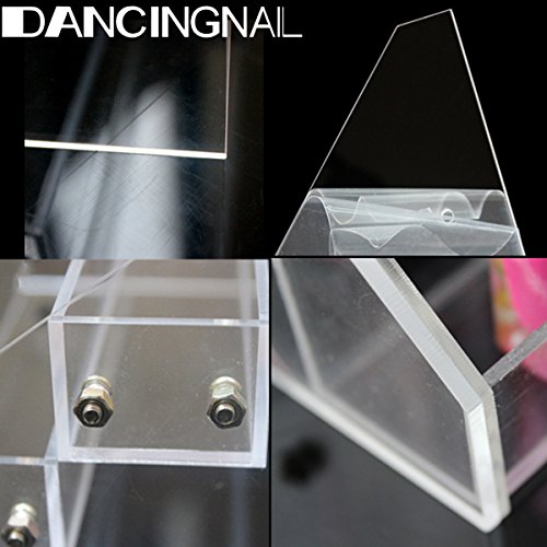 DANCINGNAIL Acryl Nailart Nagellack Aufbewahrungsbox Kosmetik Aufbewahrung Nail Polish Display (leer) Transparent 5-reihig 26 (L) 21 (W) 15 (H) - 8