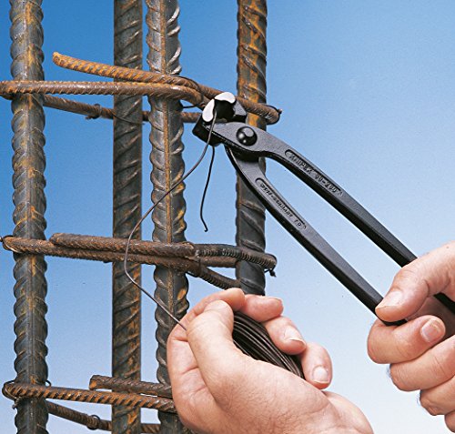 KNIPEX 99 01 200 Monierzange (Rabitz- oder Flechterzange) schwarz atramentiert mit Kunststoff überzogen 200 mm - 5