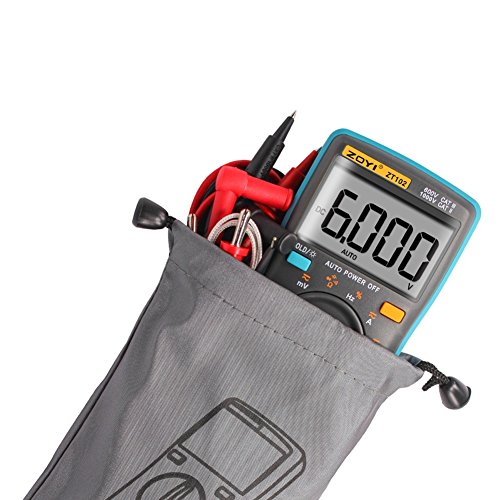 Multimeter,Balai digital multimeter ZT102 Auto-Ranging True-RMS Ranging Digital Multimeter Multi Tester Capacitance Test AC/DC Voltage Current Resistance Temperature Continuity Diode Transistor Meter Blau - 2