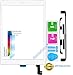 Produktbild O.E.M Touchscreen Glas Digitizer für Apple iPad Air 2 Display, mit LVA Flexkabel, FCF9PZQPM Front Panel - WEIß inkl. 3-teiliges Reinigungsset - WEIß WHITE – NEU 