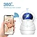 Price comparison product image Wireless IP Camera 1080P, Mini Security Camera Wifi for Home a Best CCTV Surveillance System has IR-Cut, Night Vision, Two-way Audio, Motion Detection, Plug & Play, can Pan tilt, Multi-user Viewing, Video Record for Indoor need IOS, Andriod, PC - Topgio