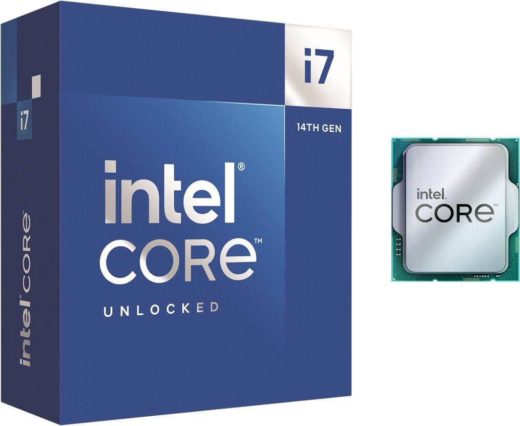 Intel Core I7-14700K LGA 771 New Gaming Desktop Processor 20 Cores (8 P-Cores + 12 E-Cores) with Integrated Graphics - Unlocked