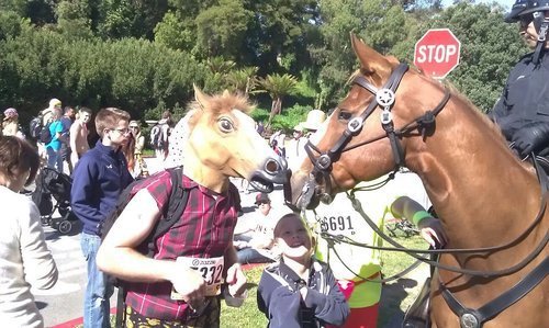 Bingsale Pferdemaske für Halloween Maske latex Tiermaske Pferdekopf Pferd Kostüm - 4