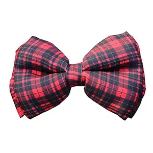 Lana Paws Red & Black Checkered Dog Bow Tie/Bowtie, S-M