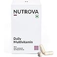 NUTROVA Daily Multivitamin Supplement Optimised for Non-Vegan Indian Diets for Men & Women (60 capsules) containing Lycopene, Vitamin C, Zinc Citrate, Vitamin D3, Vitamin B3 & Vitamin A