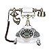 Produktbild Fly Neues europäisches Arttelefonfestnetz Zuhause reparierte alte Art der Retro- Telefonart-Weinlese Telephone (Farbe : Weiß)