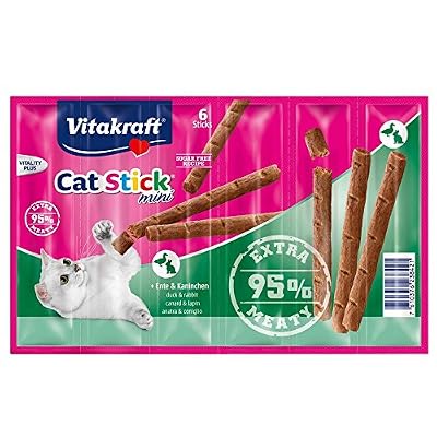 Vitakraft Cat Stick Mini Canard Lapin 6 Friandises pour Chat