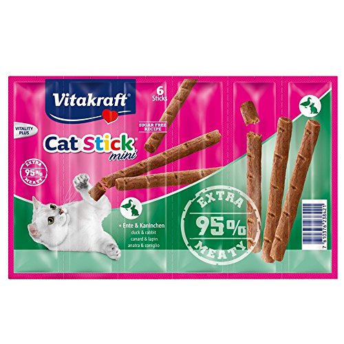 Vitakraft Cat Stick Mini Canard Lapin 6 Friandises pour Chat