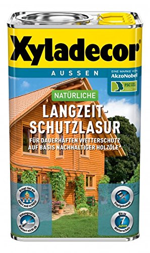 Xyladecor natürliche Langzeit-Schutzlasur, 4 Liter in Eiche hell - 2