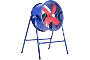 Bilake Ventilador industrial 550W | Ventilador de tambor con pie Torrente | Extractor de aire industrial metálico Ø 58 cm diámetro