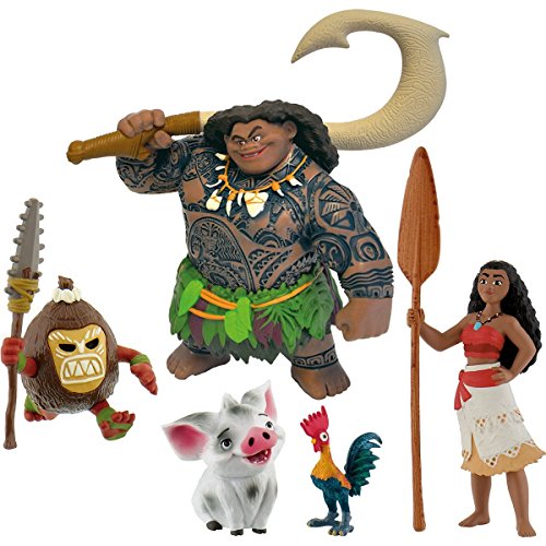 Preisvergleich Produktbild Bullyland Vaiana alle 5 Figuren zum Film