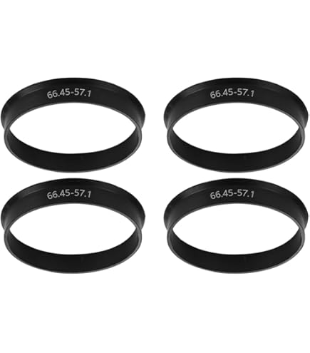 Anelli Di Centraggio In Plastica 67.1-63.4 Mm - Kit 4 Pezzi Per Cerchi In Lega