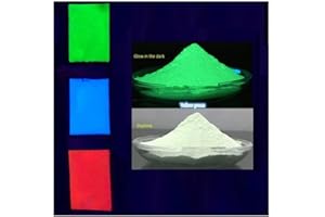 Taozoey Premium Phosphor, Phosphor, Phosphorescence, Fluorescenza e Afterglow, Glow in the Dark, per vernici fluorescenti, resine, resine