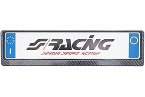 SIMONI RACING PTX/CL - Soporte de matrícula Universal Trasero Carbono Look