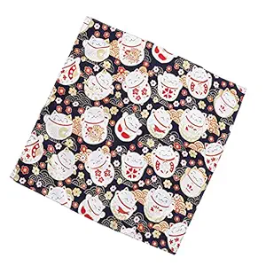 Cat Changing Pad, Protective Cat Bed Cover Soft Dirt Resistant for Pet(Blue Lucky Cat)