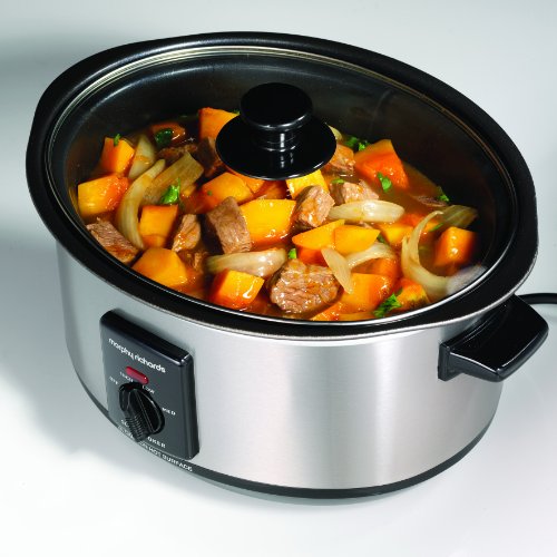 Morphy Richards Slow Cooker 48701 in Edelstahl mattiert, 3,5l mit Schmorfunktion - 6
