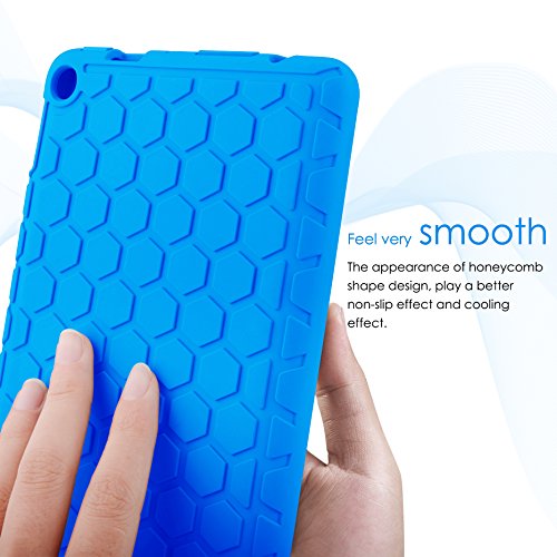 Fire 7 Hülle, Hanlesi Silikon – [kinder] Leichte Schutzhülle Cover für das Amazon Fire 7 Tablette ( 5th generation 7″display – 2015 release) - 4