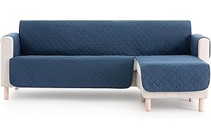 Lanovenanube - Funda Chaise Longue Acolchado Mallorca - Práctica - Derecha 240 cm - Color Azul C04