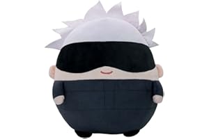 NUWIND Anime Jujutsu Kaisen Plush Doll Figures Yuji Itadori Gojo Kugisaki Megumi Nanami Plushie Stuffed Toy Keychain Cosplay Props Pendants Novelty Gift for Kids Fans(F)