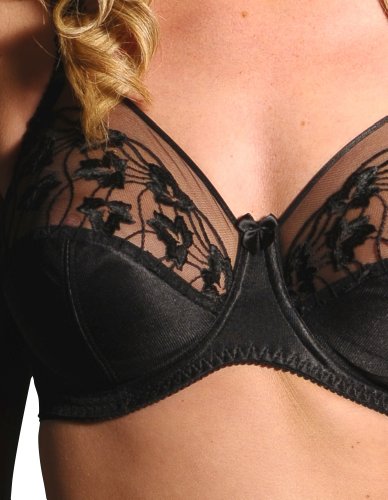 Silhouette Cascade Black Floral Full Cup Bra 3102 40D