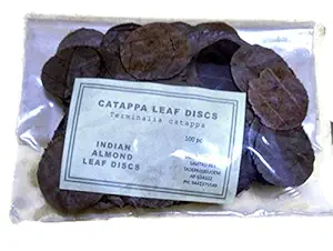 Sree Devaa Catappa Leaf Discs Indian Almond Leaves Discs for Aquarium Use (100 Discs)