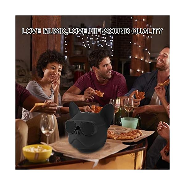 Altavoz Creativo con Forma de Perro, Reproductor de música portátil con Sonido estéreo con Forma de Perro Altavoz… - Image 4