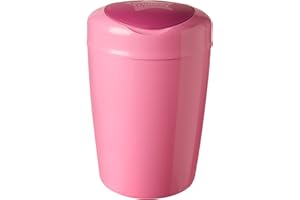 Tommee Tippee Simplee Sangenic - Contenedor de Pañales, Cubo para Desechar Pañales, Antibacteriano, Capacidad para 18 Pañales, Rosa