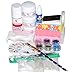 Fashion Gallery Acrylic Powder Liquid Nail Art Brush Form Glue UV Glitter Tips Set