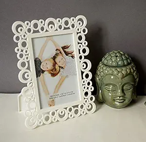 Painting Mantra & Art Street Decoralicious White Designer Circular Motif Photo Frame For Home D