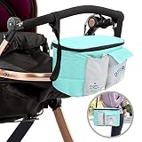 Aplicación: 4 colores diferentes para su elección, y puede ser utilizado no sólo como una bolsa organizadora para cochecito, sino también puede ser utilizado como una bolsa de mamá para viajes cortos, y una sola bolsa para el hombro, un bolso de mano, un asiento de coche para colgar, etc.
