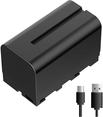 Batteria DSTE NP-F970 2 Pezzi, 7.4V 7900mAh, Compatibile Con Sony E Luci LED YN, Ricambio Per Fotocamere E Videocamere