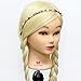 Neverland Beauty 26" Long Smooth 100% Synthetic Blonde Hair Hairdressing Equipment Styling Head Doll Mannequin Training Head Tools Braiding Cutting Student Practice Model with Clamp UK Stock
