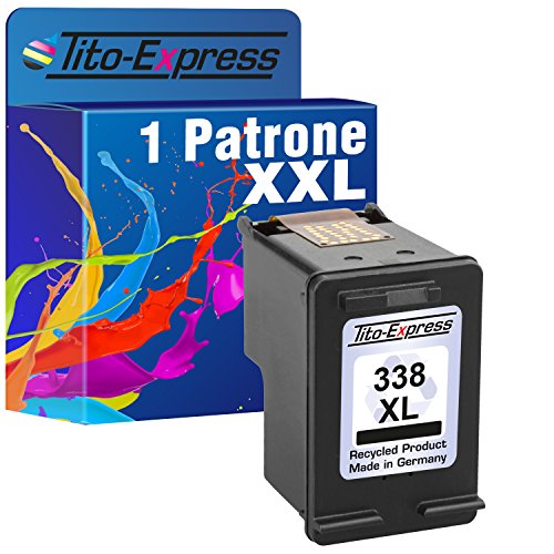 1x Druckerpatrone für HP 338 XL Black Photosmart C3180 8450XI C3110 C3125 C3135 C3140 PlatinumSerie