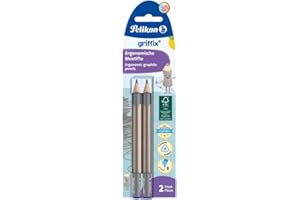 ‎PELIKAN Pelikan griffix Dreikant-Bleistifte aus Holz, Minen-Stärke B, 2 Stück