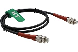 HangTon Kabel wysokiego napięcia 5kV 5000V SHV RP-BNC do pompy jonowej sondy testowej, złącze koncentryczne, 1 m