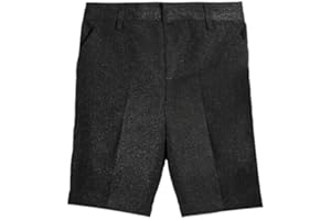 L S U Boys School Shorts 2/3 Years to 7/8 Years Pull UP & 8/9 Years to 16/17 Years Zip+Clip Summer School Shorts Kids Uniform Grey.