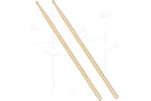 FESLEY X Baqueta, Baquetas 5A, Construcción de Nogal Premium para Batería, Batería Electrónica y Percusión para Banda de Jazz