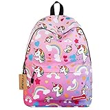 【Regalo perfecto】 Patrón precioso y de moda es el favor de los niños. La mochila escolar es un regalo perfecto para niñas y adolescentes. Los adolescentes vuelven a la escuela y viajan diariamente.