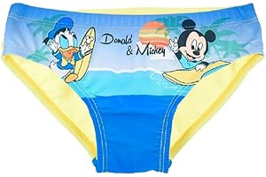 SUN CITY COSTUME MARE MICKEY MOUSE DISNEY TOPOLINO PAPERINO SLIP MUTANDINA NEONATO BAMBINO - UE0098GIALLO