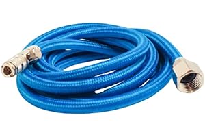 HARDER & STEENBECK Tekstylny wąż 125893 kompletny, 2,0 m – szybkozłączka NW 2,7 / G1/4-calowy gwint wewnętrzny