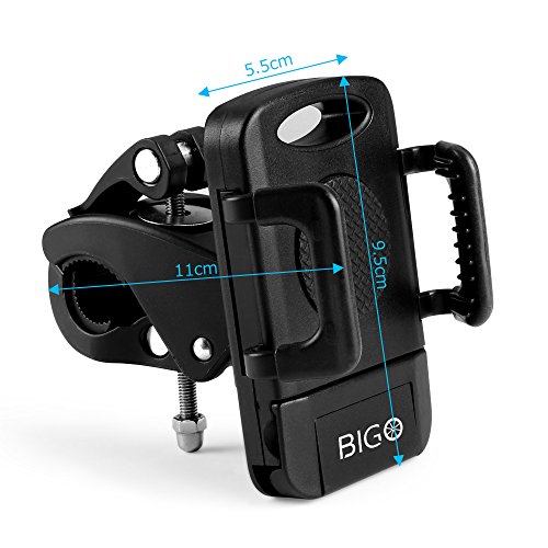 BIGO Fahrrad Handyhalterung fÃ¼r Smartphones, Anti-Shake und Universal Fahrradhalter fÃ¼r iPhone 7 6S/6S Plus 6/6Plus 5S/4S Galaxy S5/S4/S3, auch kompatibel mit MotorrÃ¤dern und Scootern