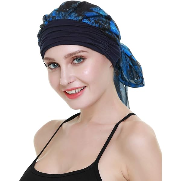 Bonnet à Fleurs DRESHOW Pour Perte De Cheveux - Doux, Confortable - Pour Femmes Durant Traitement Cancer - Polyester Lavable