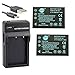 Price comparison product image DSTE NP-60 Li-ion Battery (2-Pack) and Micro USB Charger Suit for Fuji LS420 LS433 LS633 LS743 LS753 P712 P850 P880 Z730 Z7590 Z760