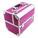 Produktbild SRA Cases EN-AC-FC-B082-PK Make-Up, Cosmetic, Vanity Case with Fold Out Trays, 12.2 x 10.6 x 8.3, Pink by SRA Cases