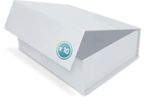 Verpackungswelt Pudełko prezentowe z pokrywką | 31 x 22 x 10 cm | pudełko prezentowe z zamknięciem magnetycznym | idealne na urodziny, wesele, Boże Narodzenie, narodziny | opakowanie prezentowe w