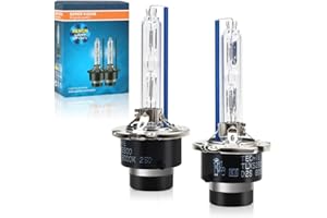 Techie D2S Xenon Brenner 8000k, 12V 35W Xenon Auto Scheinwerferlampe, Kaltblau Aluminium Fahrzeugscheinwerferbirne, HID Entladungs Lampe Ersatz Kit– 2 Stück (D2S-8000K)