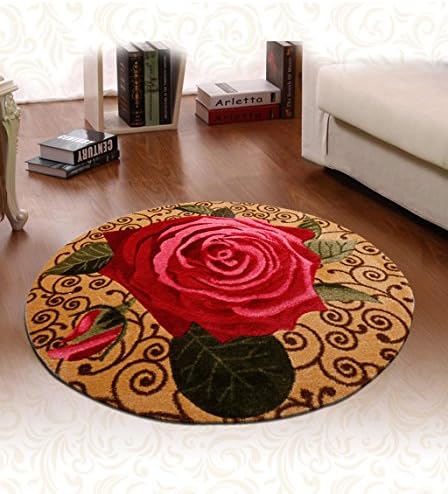 ZENGAI Rugs Round Washable Anti-skid Rug Pad For Bathroom, Entrance, Bathroom, Carpet Floor mats ( Color : A , Size : 78*78cm )