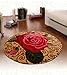 Produktbild Floor blanket Rund Waschbar Anti-Rutsch-Teppich-Auflage für Badezimmer, Eingang, Badezimmer, Teppich ( farbe : A , größe : 78*78cm )