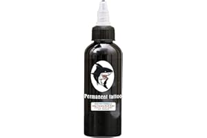 UMIKAKITchen-Ink - Inchiostro professionale per tatuaggi,​pigmento ultra black, colore nero, 120 ml